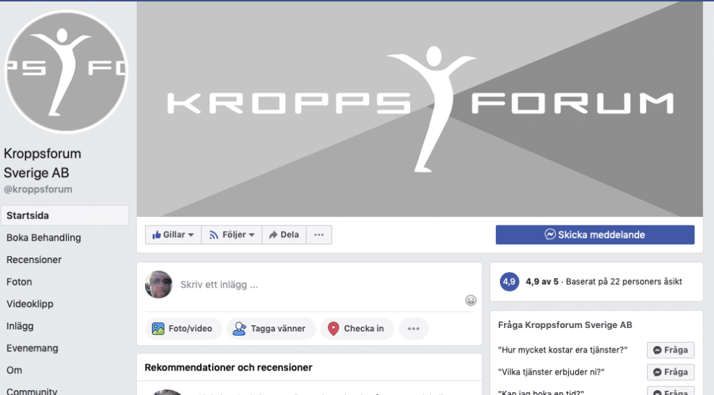 Facebook Kroppsforum